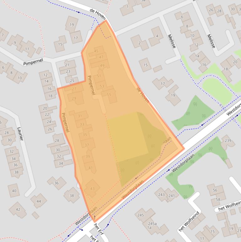 Kaart van postcodegebied 8101HL.