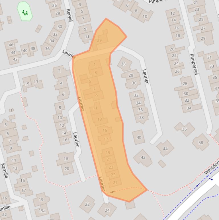 Kaart van postcodegebied 8101HN.