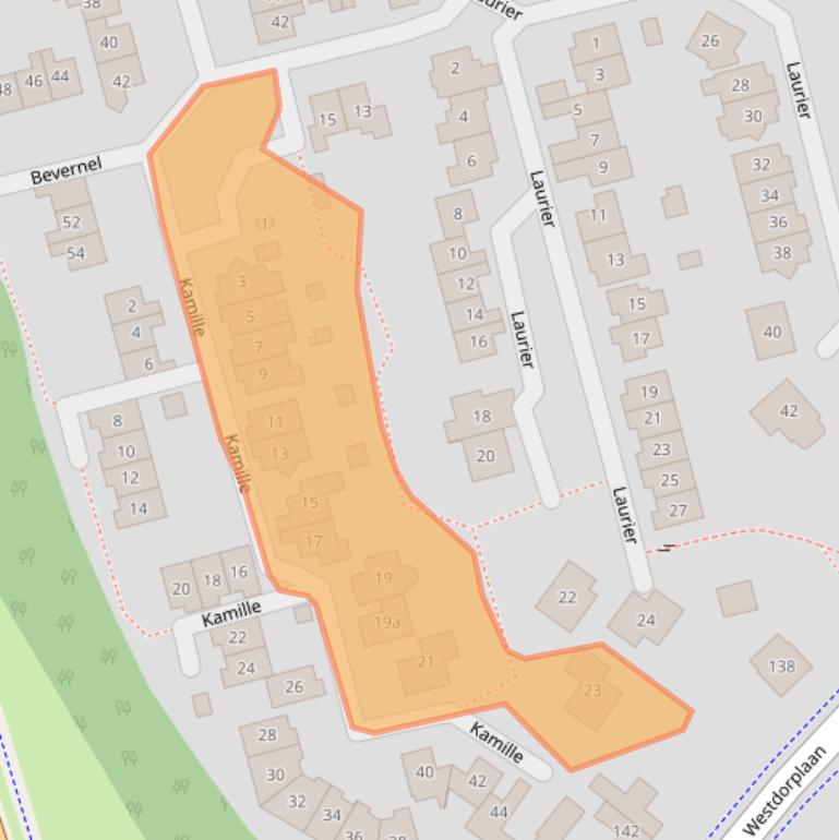 Kaart van postcodegebied 8101HR.