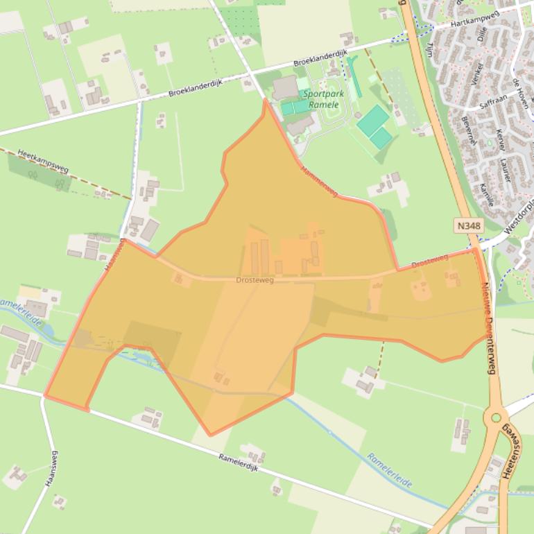 Kaart van postcodegebied 8101NB.