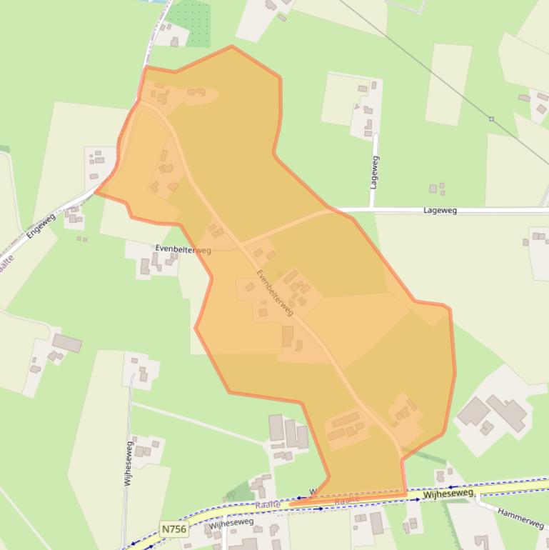 Kaart van postcodegebied 8101ND.