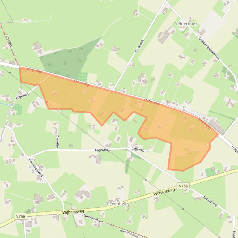 Kaart van postcodegebied 8101NG.