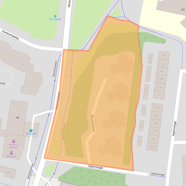 Kaart van postcodegebied 8101PK.