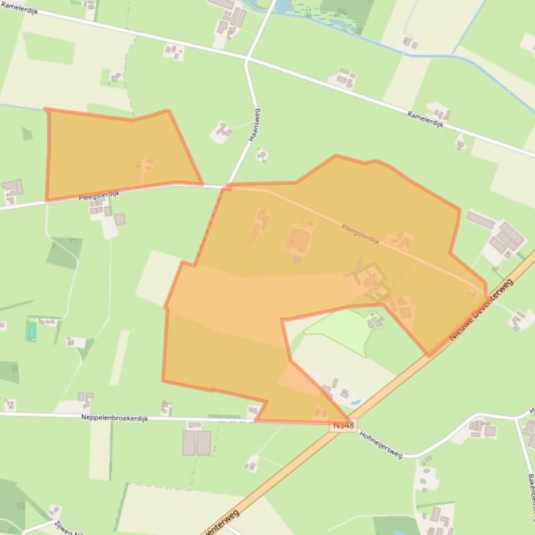 Kaart van postcodegebied 8101PR.