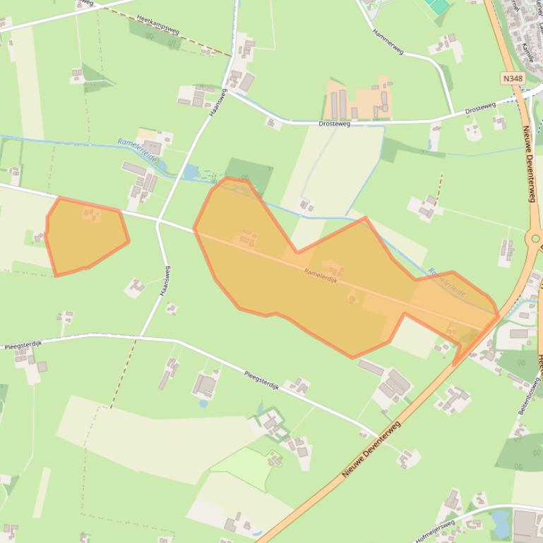 Kaart van postcodegebied 8101PT.