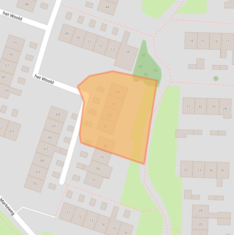 Kaart van postcodegebied 8101XM.