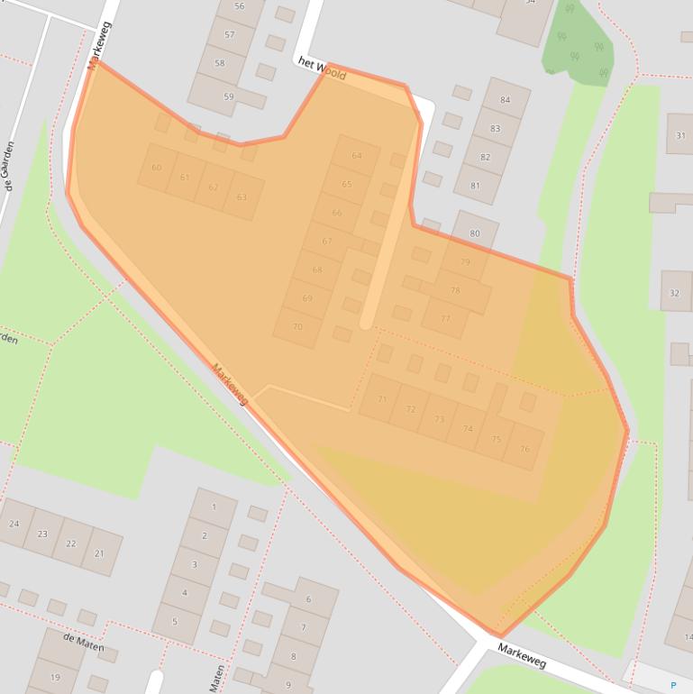 Kaart van postcodegebied 8101XN.