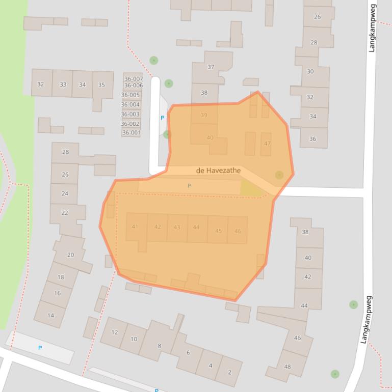 Kaart van postcodegebied 8101XW.
