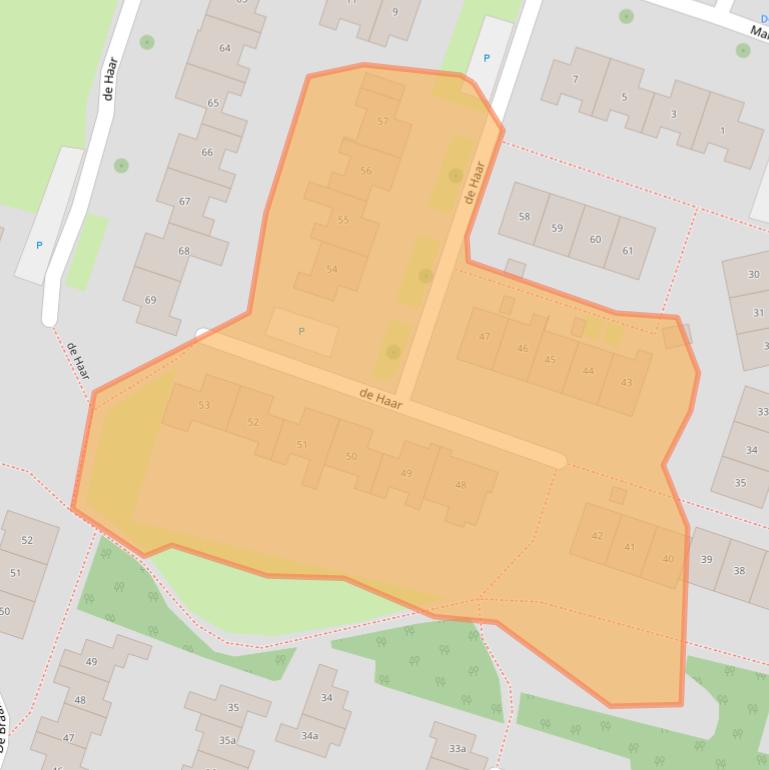Kaart van postcodegebied 8101ZG.
