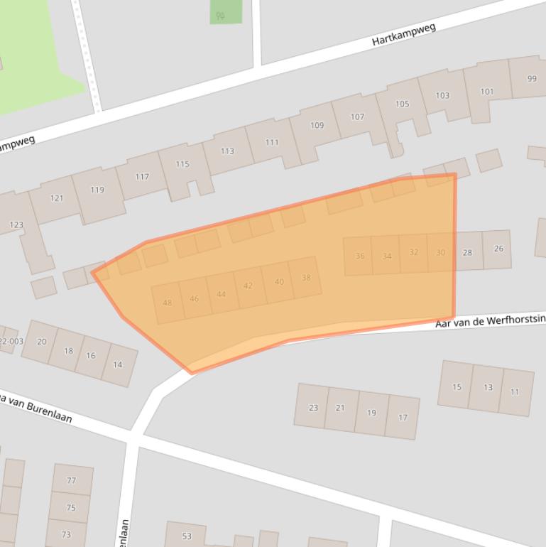 Kaart van postcodegebied 8101ZK.