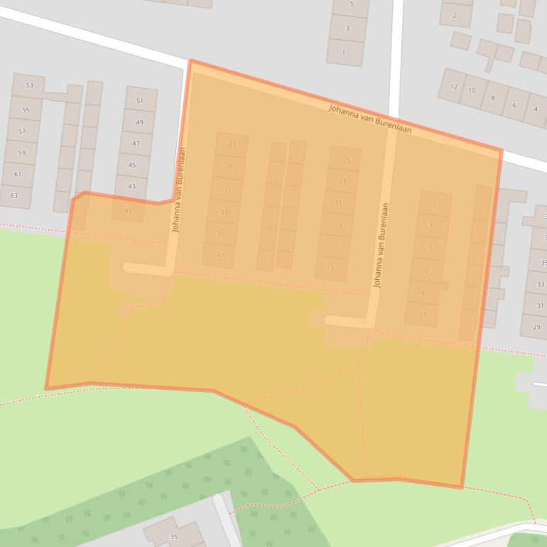 Kaart van postcodegebied 8101ZS.