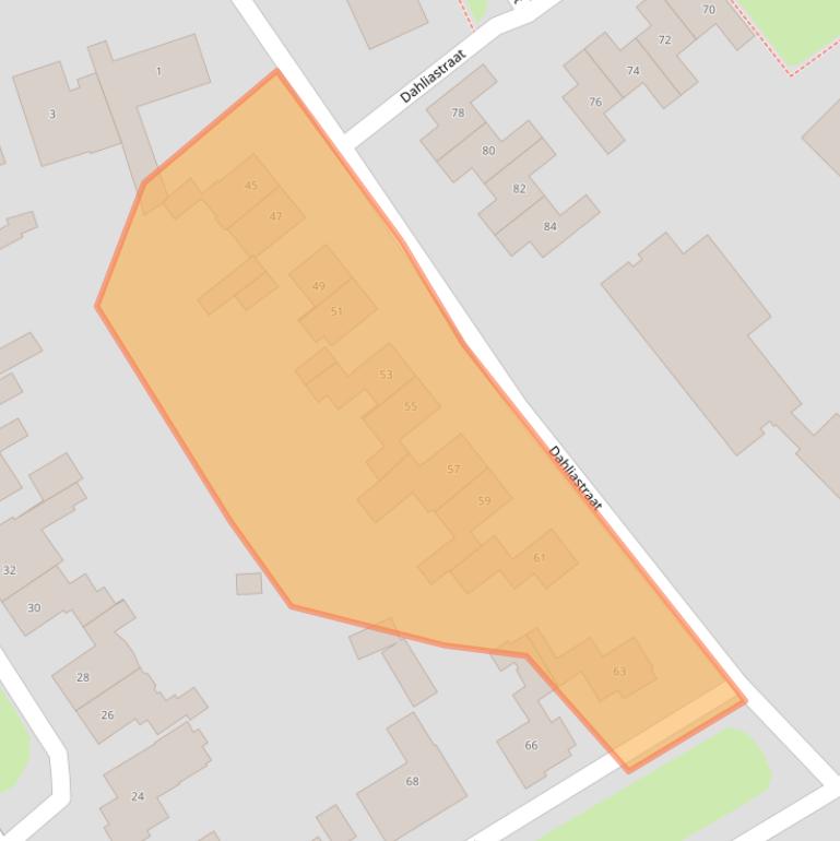 Kaart van postcodegebied 8102AE.