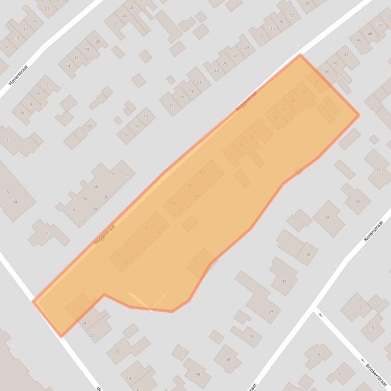 Kaart van postcodegebied 8102AW.