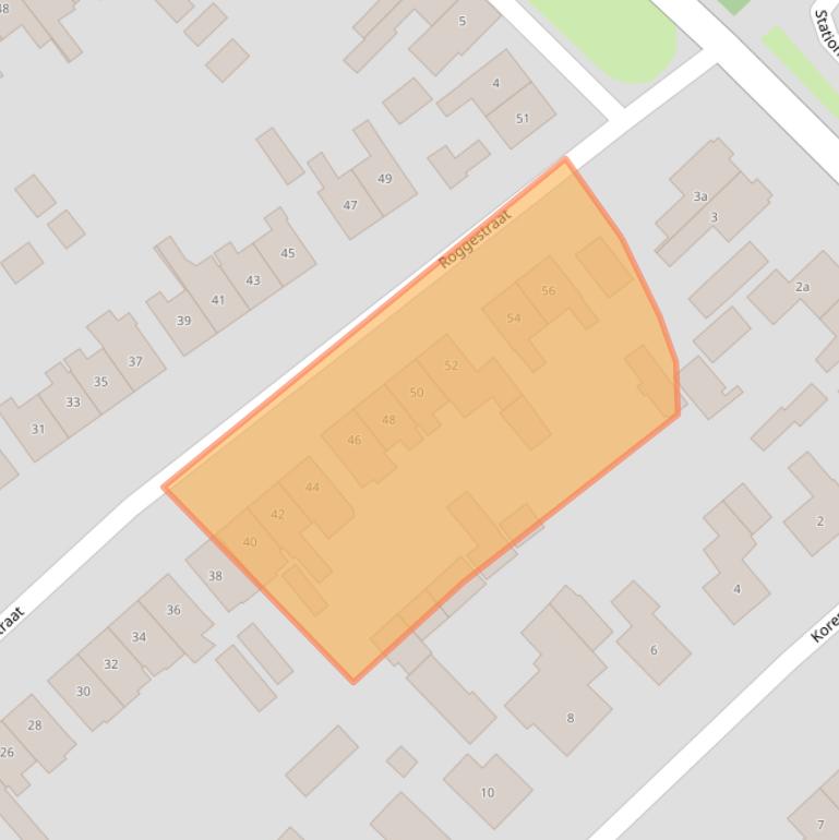 Kaart van postcodegebied 8102AX.