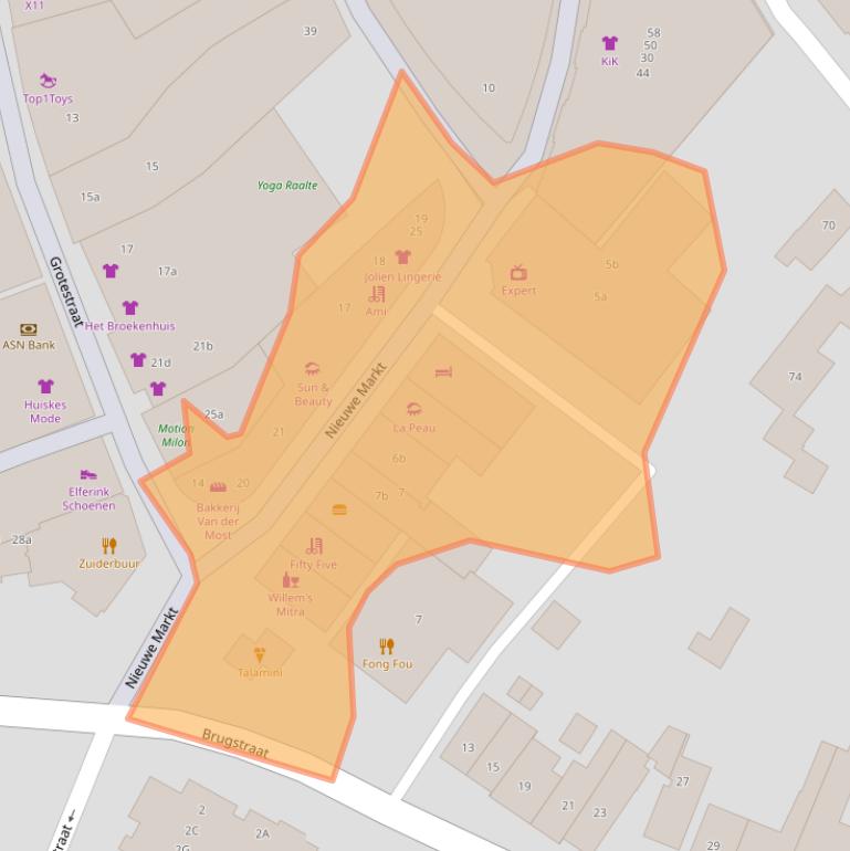 Kaart van postcodegebied 8102CG.