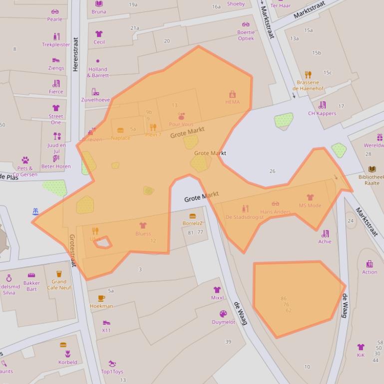 Kaart van postcodegebied 8102CR.