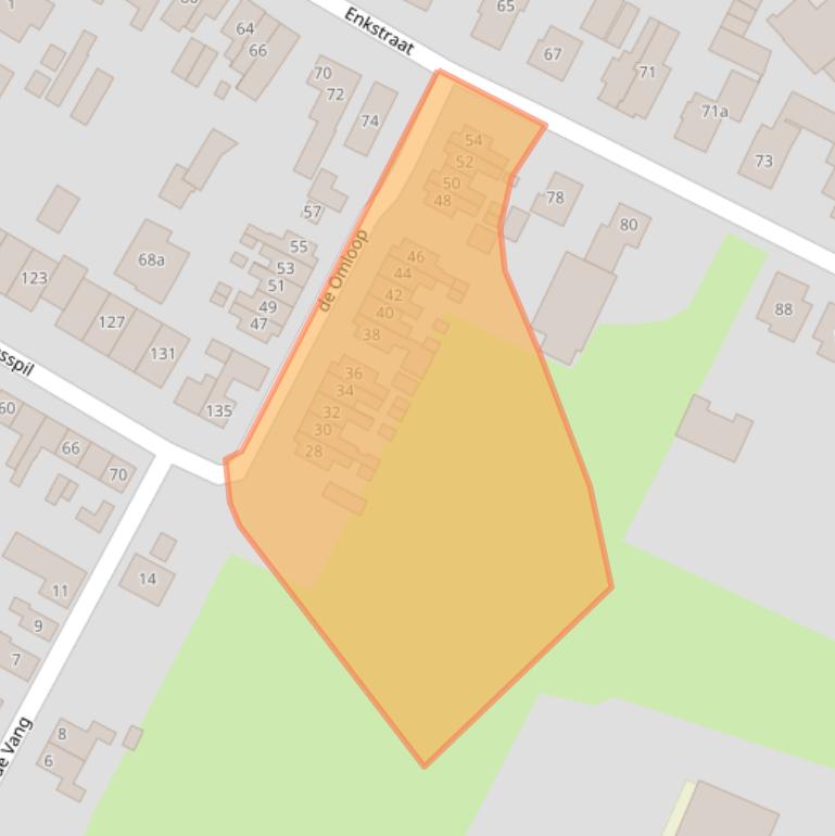 Kaart van postcodegebied 8102DD.