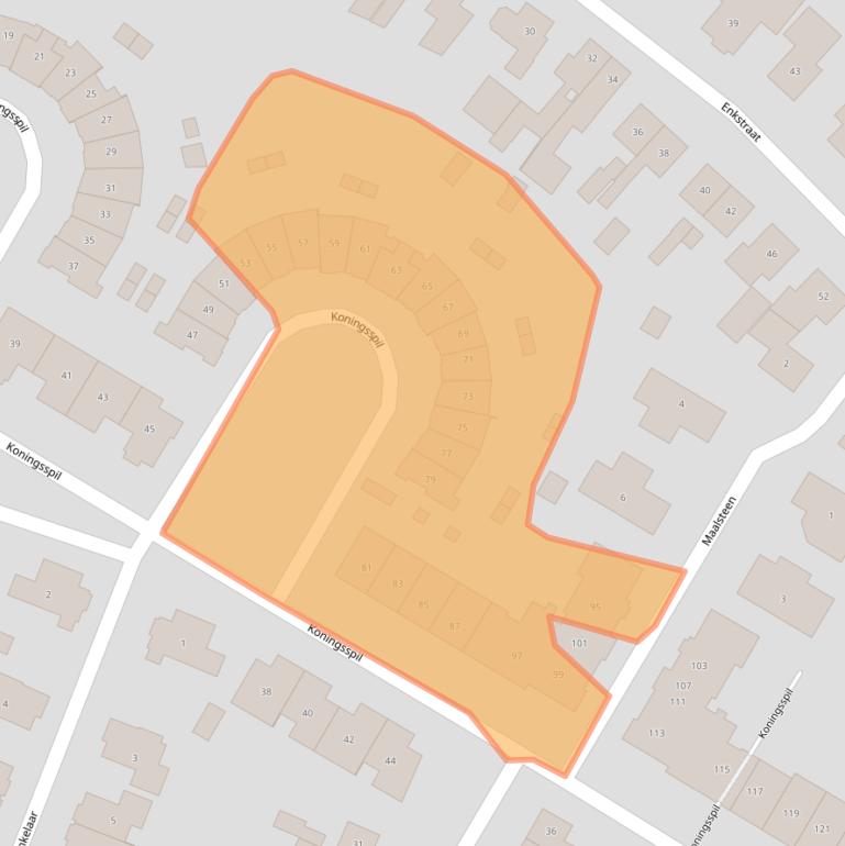 Kaart van postcodegebied 8102DH.