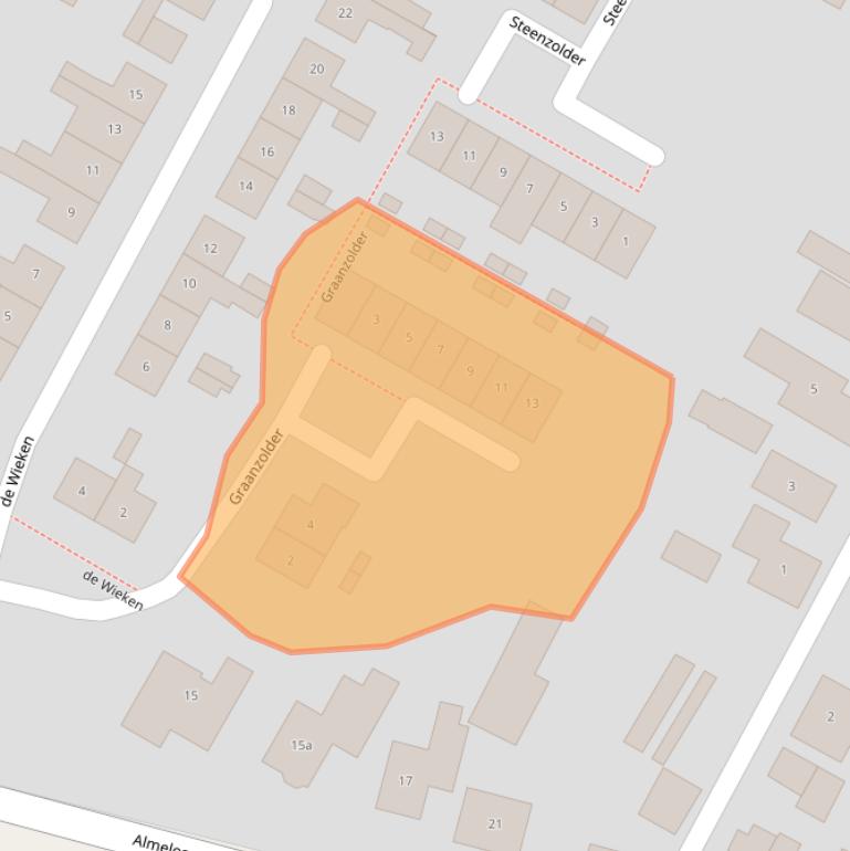 Kaart van postcodegebied 8102DP.