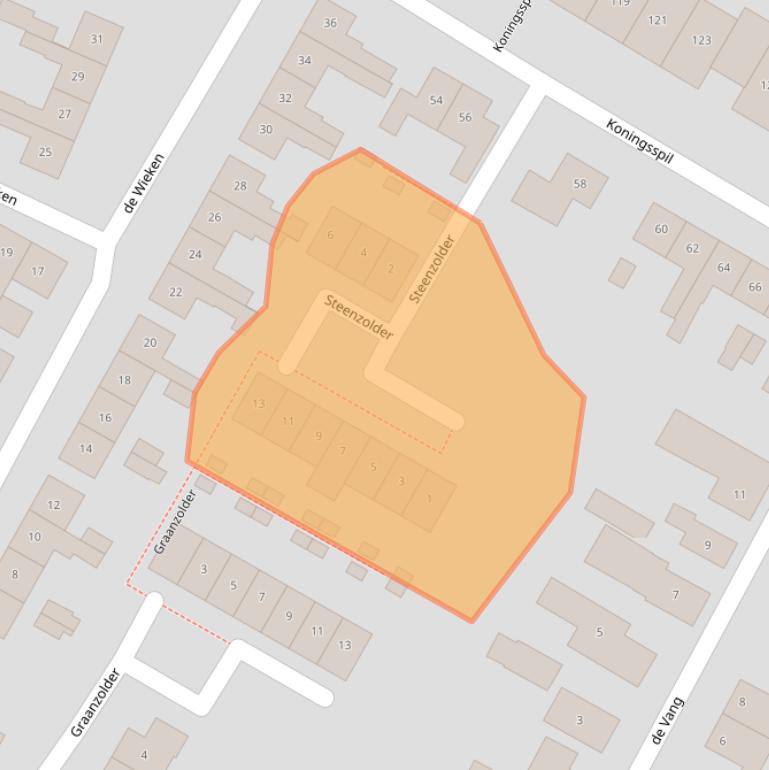 Kaart van postcodegebied 8102DR.