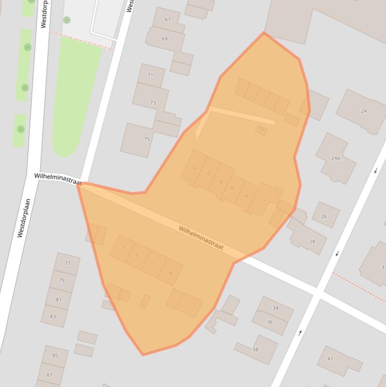 Kaart van postcodegebied 8102GD.