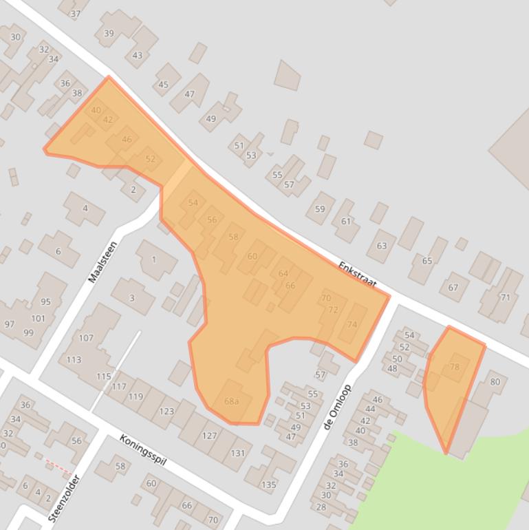 Kaart van postcodegebied 8102GM.