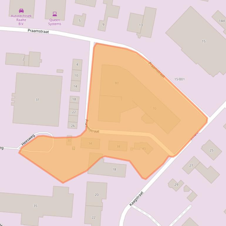 Kaart van postcodegebied 8102HN.