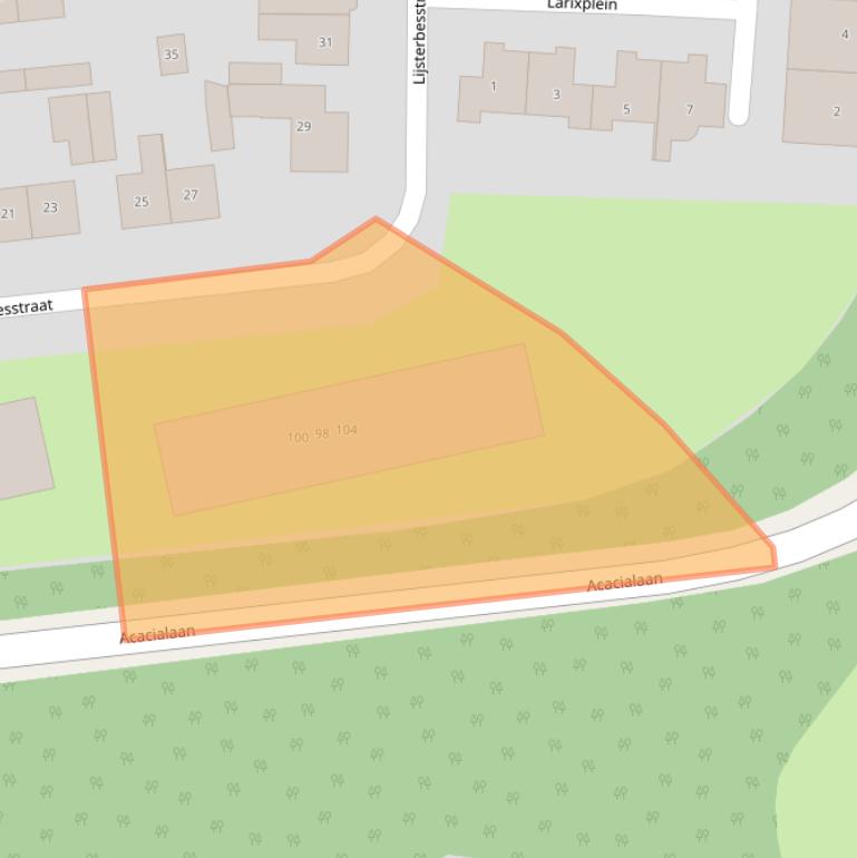 Kaart van postcodegebied 8102JS.