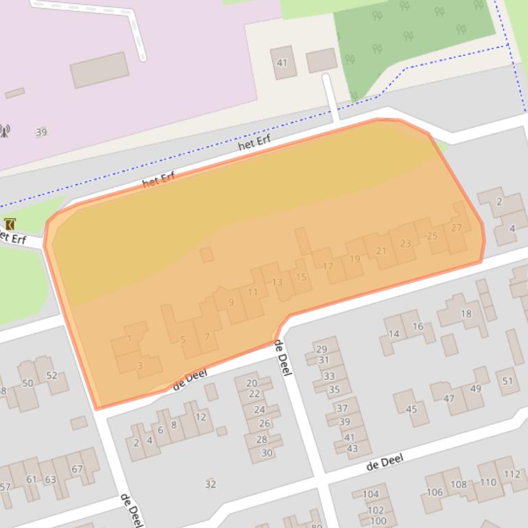 Kaart van postcodegebied 8102KP.