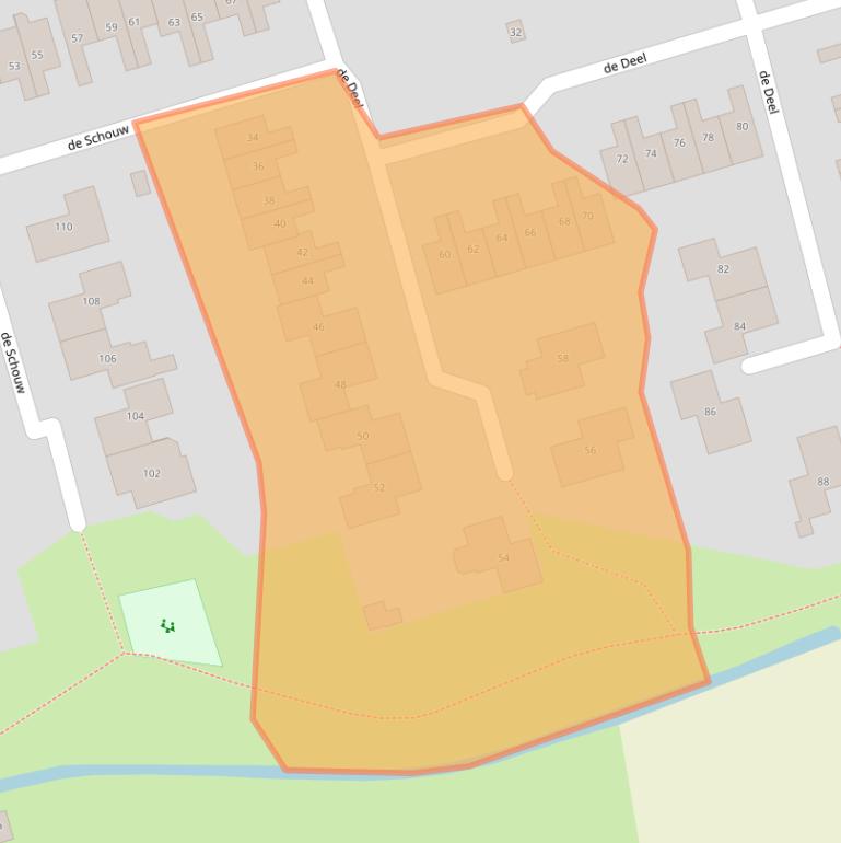 Kaart van postcodegebied 8102KT.