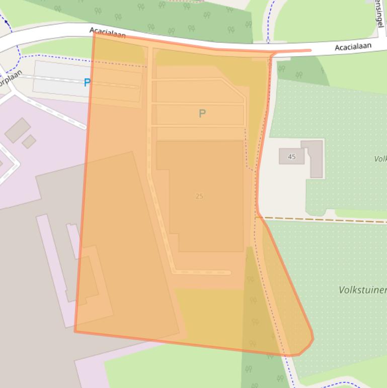 Kaart van postcodegebied 8102KW.