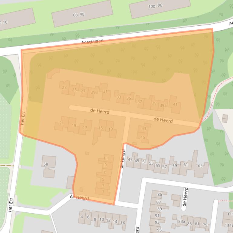 Kaart van postcodegebied 8102LJ.