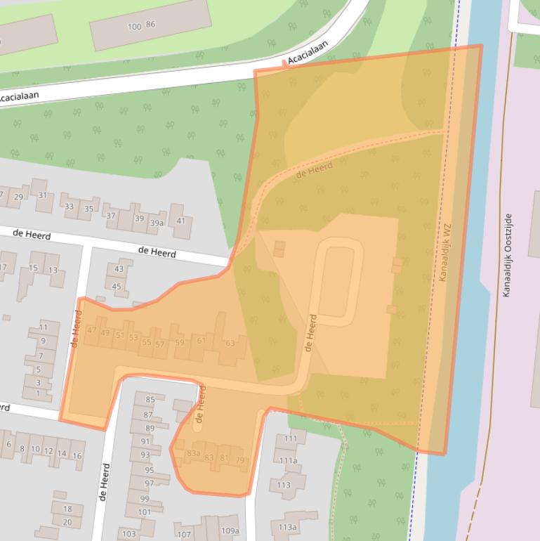 Kaart van postcodegebied 8102LK.