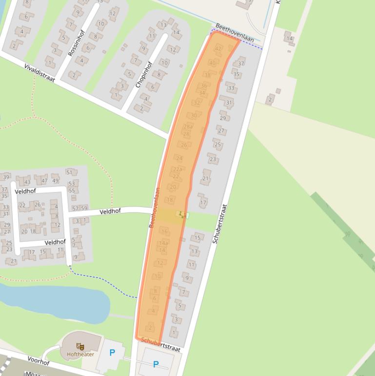 Kaart van postcodegebied 8102MB.