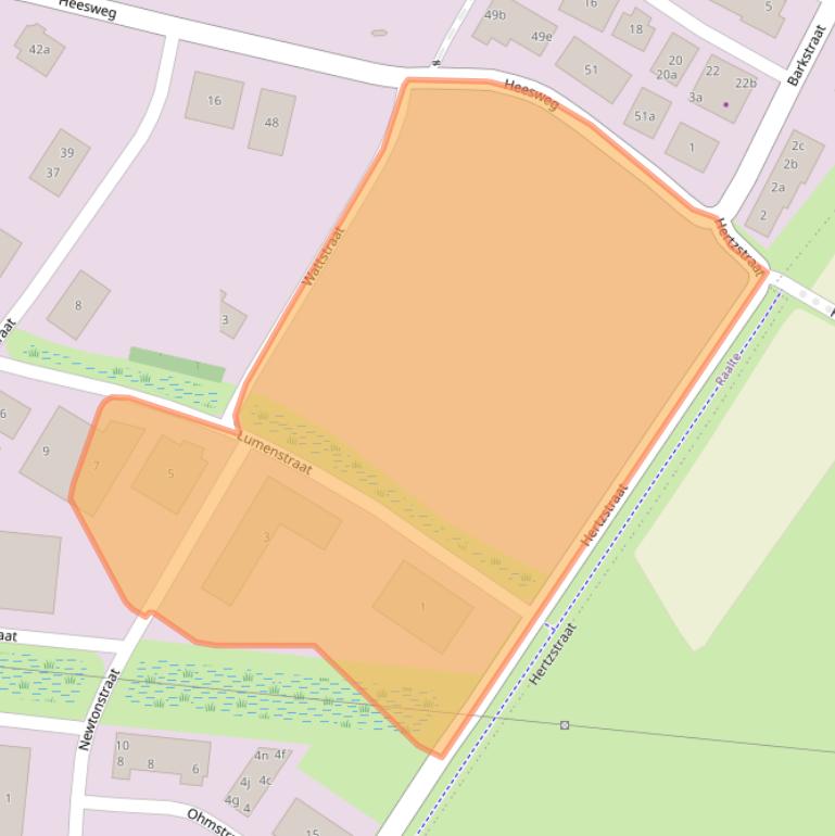 Kaart van postcodegebied 8102PS.