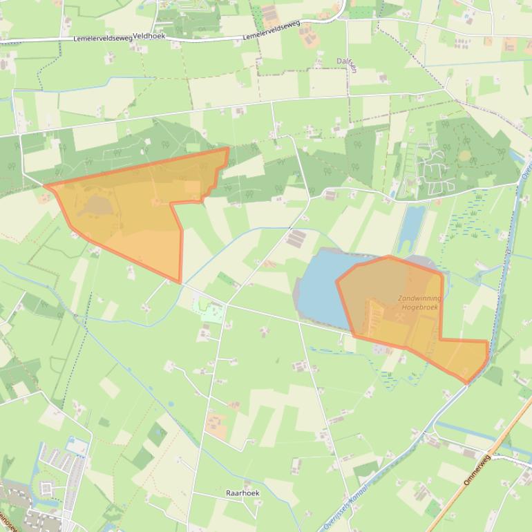 Kaart van postcodegebied 8102RK.