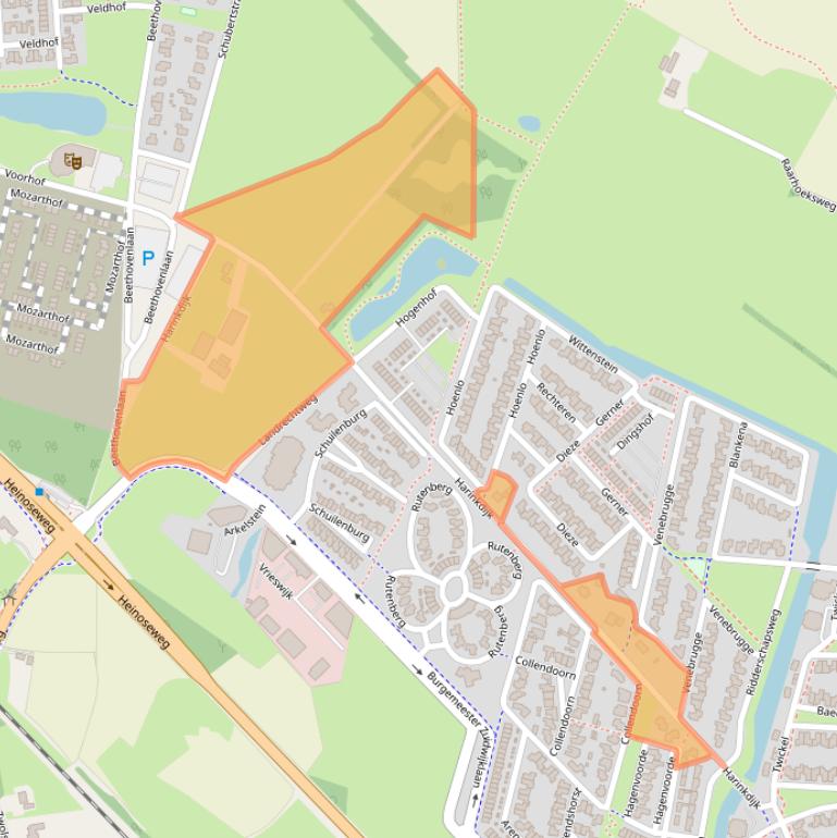 Kaart van postcodegebied 8102RM.