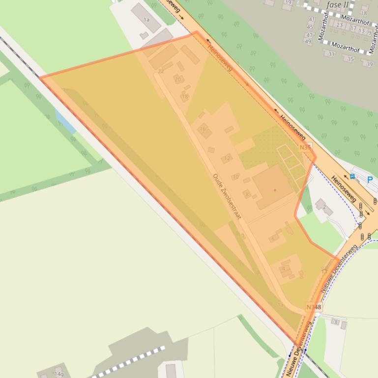 Kaart van postcodegebied 8102RS.