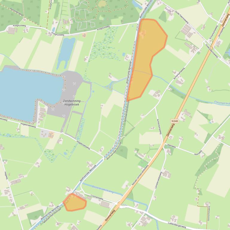 Kaart van postcodegebied 8102SG.