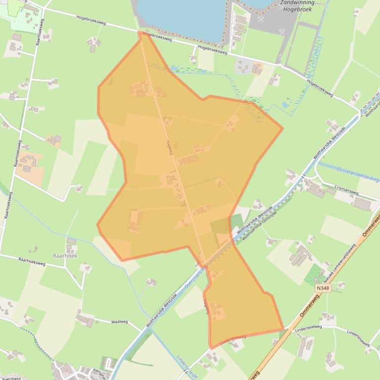 Kaart van postcodegebied 8102SL.