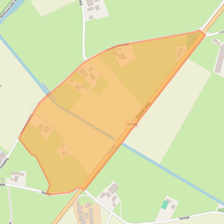 Kaart van postcodegebied 8102SN.