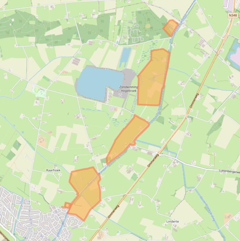 Kaart van postcodegebied 8102ST.