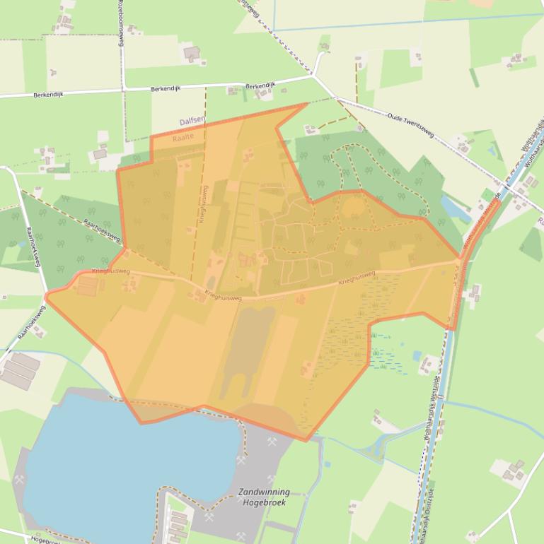 Kaart van postcodegebied 8102SV.