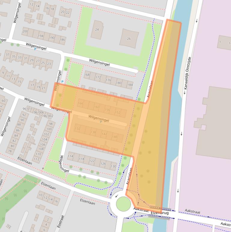 Kaart van postcodegebied 8102ZG.