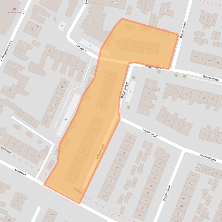 Kaart van postcodegebied 8102ZK.
