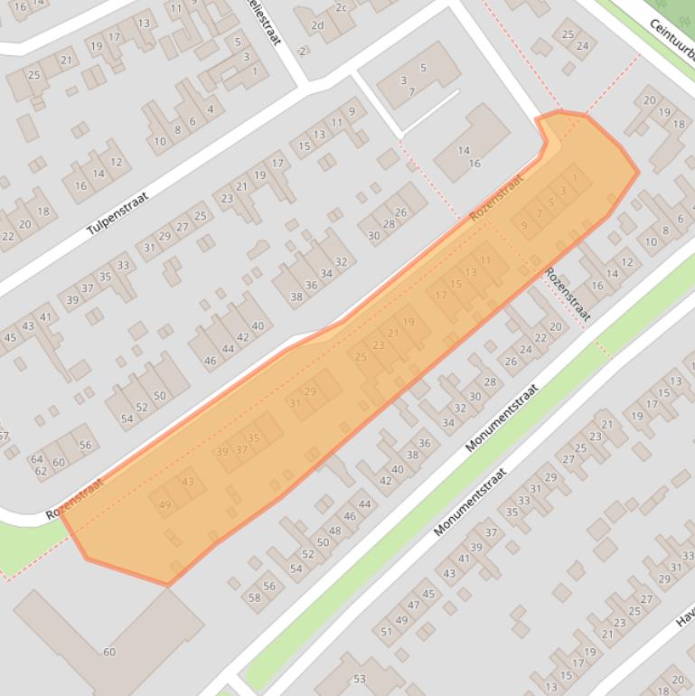 Kaart van postcodegebied 8102ZS.