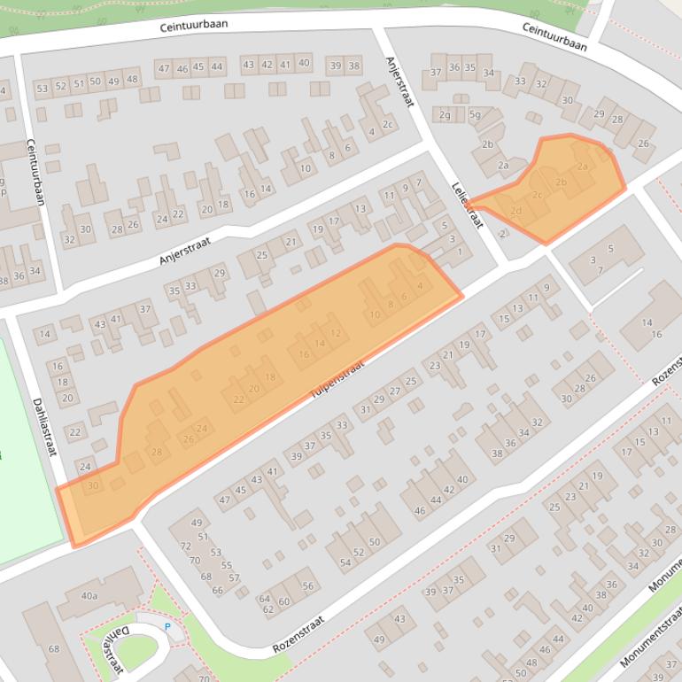 Kaart van postcodegebied 8102ZT.