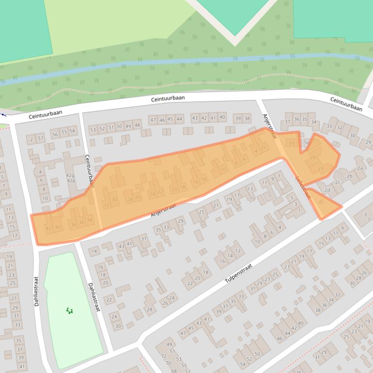 Kaart van postcodegebied 8102ZX.