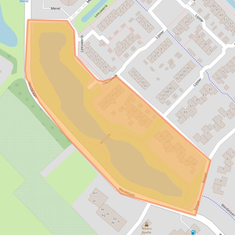 Kaart van postcodegebied 8103AB.