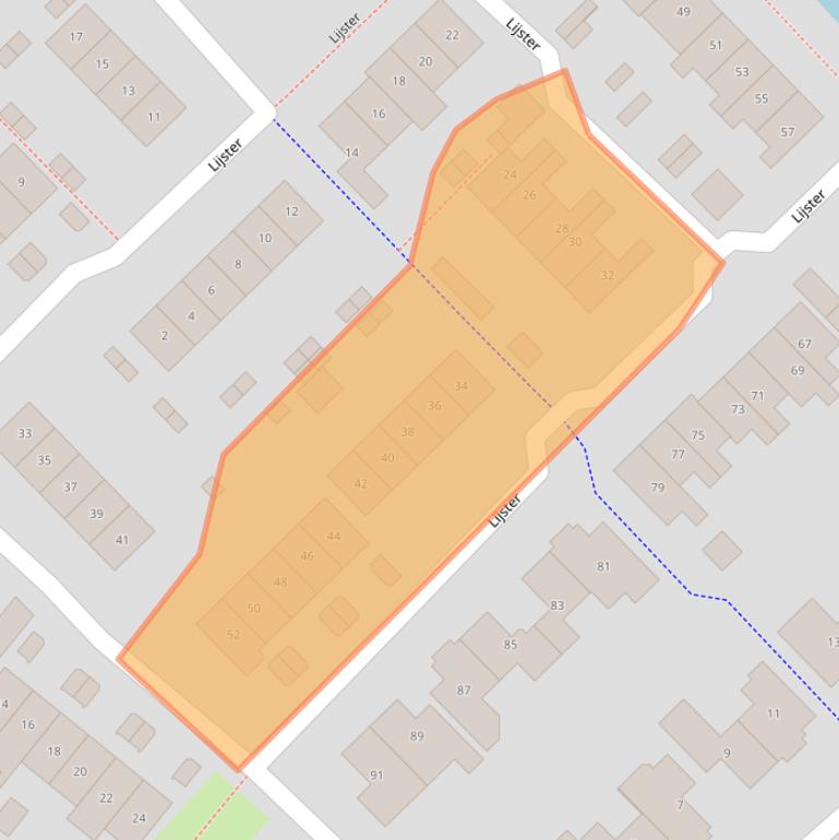 Kaart van postcodegebied 8103AJ.